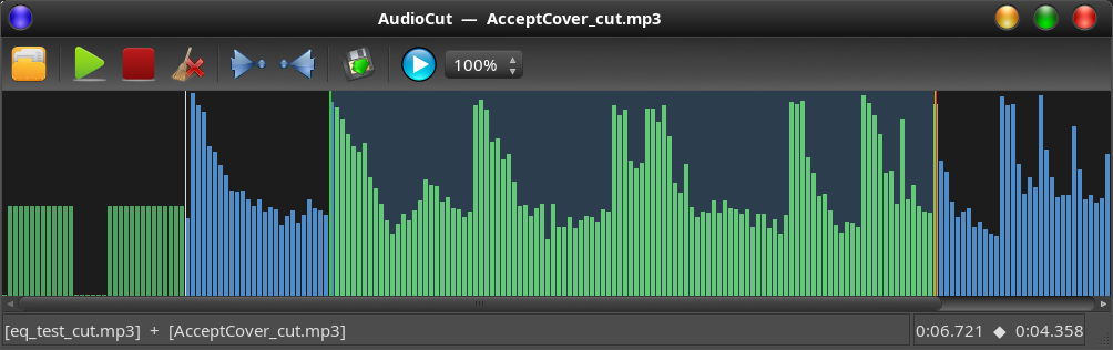 AudioCut screenshot