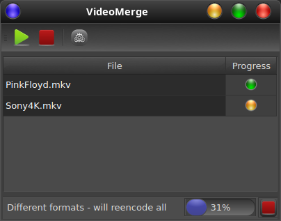 VideoMerge screenshot